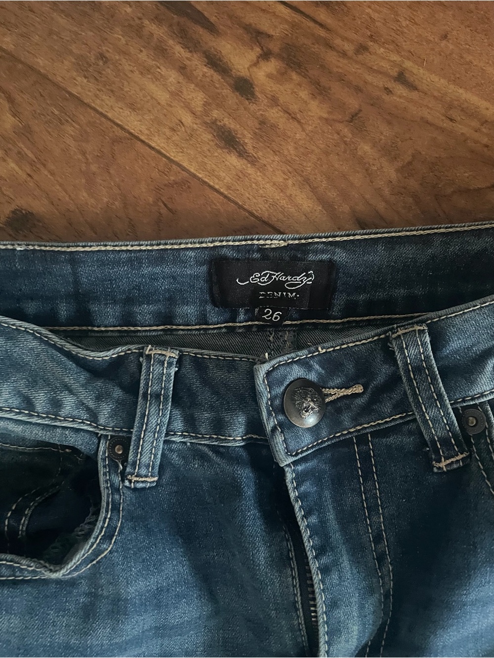 Ed Hardy wide leg jeans - Picture 4 of 4